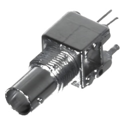 RF INDUSTRIES LTD RFB-1711-1 Conector BNC Hembra a 75 Ohm Montaje Vertical en PCB.