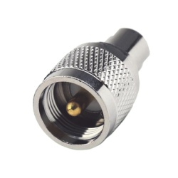 RF INDUSTRIES LTD RFE-6112 Adaptador en Linea de FME Macho a UHF Macho (PL-259) Niquel/ Oro/ Teflon.