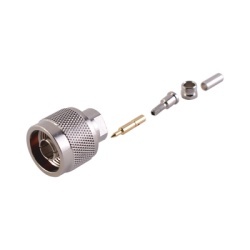 RF INDUSTRIES LTD RFN-1005-B-03 Conector N Macho de anillo plegable para cable RG-174/U BELDEN 8216.