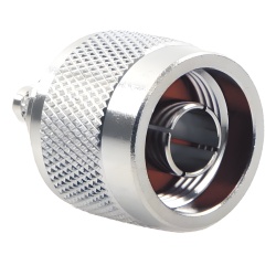 RF INDUSTRIES LTD RFN-1005-C1 Conector N Macho Coaxial de Anillo Plegable para Cable RG-142/U Niquel/ Oro/ Teflon.