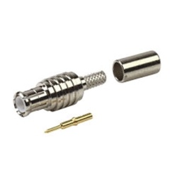 RF INDUSTRIES LTD RMX-8000-B Conector MCX Macho de Anillo Plegable para RG-174 RG-316/U Niquel/ Oro/ Teflon.