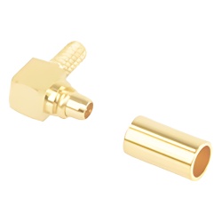 RF INDUSTRIES LTD RMX-9010-1B Conector MMCX Macho en A/R de Anillo Plegable para RG-174/U BELDEN 8216 Oro/ Oro/ Teflon.