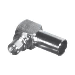 RF INDUSTRIES LTD RMX-9010-1SR1 Conector MMCX Macho en Angulo Recto para Soldar en Cable Semi-Rigido de 0.085" Grupo SR1 Oro/ Oro/ Teflon.
