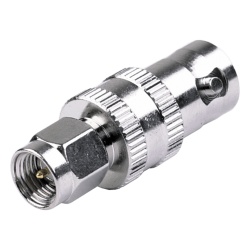 RF INDUSTRIES LTD RSA-3458 Adaptador en Linea de Conector SMA Macho a BNC Hembra Niquel/ Oro/ Teflon.