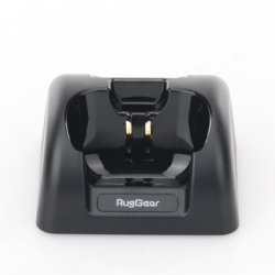 RUGGEAR SDC-360 Cargador de Escritorio / Carga Simultanea de Equipo y Bateria / Prioridad Inteligente / Diseno Robusto