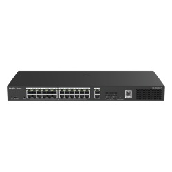 RUIJIE RG-ES228GS-P Switch Smart PoE con 24 puertos Gigabit PoE 802.3af/at + 2 SFP para fibra 1Gb gestion gratuita desde la nube 370w