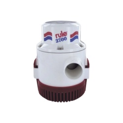 RULE 15A Bomba de Achique Sumergible Rule 15A / 3 700 GPH / 32V CD / Motor de Alta Eficiencia / Ejes de Acero Inoxidable / Proteccion Termica TCO / Certificacion CE e ISO 8849