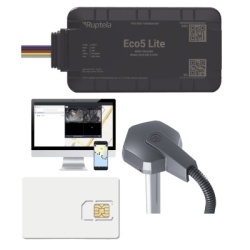 RUPTELA ECO5LITEKITFUEL2 Rastreador Vehicular y Monitoreo de Flota / BLE 5.0 y GNSS / LTE CAT1 y LTE-M con Respaldo 2G / GNSS U-blox / MiKado IP54 / -20 Â°C a +40 Â°C / Acelerometro de 3 Ejes / Sumini