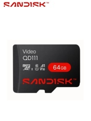 SANDISK SND1510002 SANDISK - Memoria SC QD111 MICRO SDHC 64GB / Clase 10/ U1 Lectura 100 MB/S / ESC 20 MB/S / Especializada para Videovigilancia