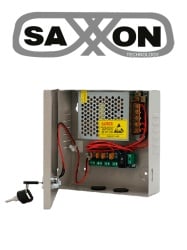 SAXXON SXN2290013 SAXXON SX5A4CH - Fuente de Poder Profesional 12 VCD / 5 Amperes / 4 Canales / 1.1 Amperes por Canal / Proteccion contra Sobrecargas / Led Indicador de Funcionamiento