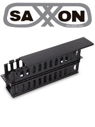 SAXXON TCE440039 SAXXON J60610 - Organizador de cable horizontal para rack / Doble lado / Plastico / 2U
