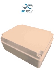 SBE TECH SBT1630017 SBE TECH SBE-OP403016 - Gabinete plastico con tapa opaca para uso exterior IP65 dimensiones 40 x 30 x 16 cm material autoextinguible UL94V0 construido en ABS
