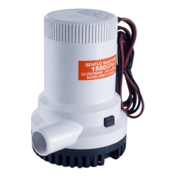 SEAFLO SFBP1-G1500-01 Bomba de Achique Sumergible SEAFLO SFBP1-G1500-01 / 1 500 GPH (5 678 LPH) / 12V CD / No Automatica / Alta Eficiencia / Filtro Extraible / Bajo Consumo / Para Panel o Interruptor