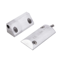 SFIRE SF-3014-C Contacto Magnetico para Piso Salida Dual NC/NA GAP 65mm Cubierta de Aluminio con 55cm de Cable Blindado