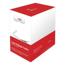 SFIRE SF2206/500 Cable de Cobre Industrial, 6 conductores calibre 22 de color blanco, para aplicaciones de alarmas / Control de acceso / Automatización / Intercoms y TV porteros, Bobina de 152.5 Metros.