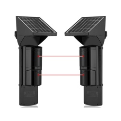SFIRE SFA60 Detector fotoelectrico con celda solar ; DE 2 RAYOS; alcance exterior 60 m / interior 120 m 4 frecuencias / Para ambientes donde no hay electricidad