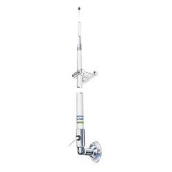 SHAKESPEARE 4018 Antena Marina VHF Para Embarcacion / Ganancia de 9 dB / Potencia de Entrada de 50 Watts / Incluye Cable Coaxial RG-58 de 20 Pies