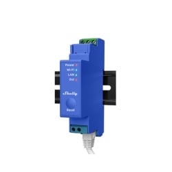 SHELLY SHELLYPRO1 Relevador / Contacto Seco / Interruptor WIFI/ Industrial y residencial inteligente / Hasta 16A / Soporta Google y Alexa / Nube P2P y control Local / 1 canal y puerto ethernet