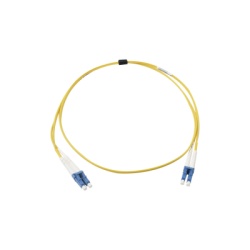 SIEMON FJ2-LCULCUL-01 Jumper de Fibra Optica Monomodo (OS2) XGLO Riser LC/UPC-LC/UPC Duplex OFNR Color Amarillo 1 Metro (3.28 Pies)