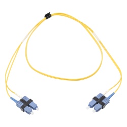 SIEMON FJ2-SCUSCUL-01 Jumper de Fibra Optica Monomodo (OS2) XGLO SC/UPC-SC/UPC Duplex OFNR Color Amarillo 1 Metro (3.28 Pies)