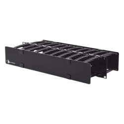 SIEMON HCM-4-2U-D Organizador de Cable Horizontal RouteIT Doble Para Rack de 19in 4in de profundidad 2UR - Img 5