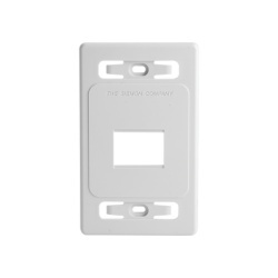 SIEMON MX-FP-S-02-02B Placa de Pared Modular MAX de 2 Salidas Color Blanco Version Bulk (Sin Empaque Individual)
