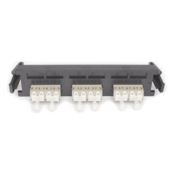 SIEMON RIC-F-LC12-01C Placa Acopladora de Fibra Optica Quick-Pack Con 3 Conectores LC Quad (12 Fibras) Para Fibra Multimodo Beige - Img 2