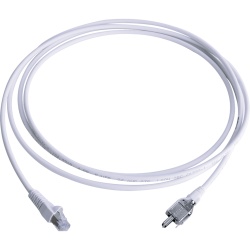 SIEMON T2E2-03M-B02L Patch Cord TERA Cat5e 10/100BASE-T de 2 Pares y Conector Modular LS0H Color Blanco 3 Metros (9.84 Pies) - Img 2