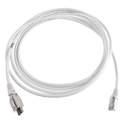 SIEMON T4A-S03M-B02L Patch Cord TERA Cat6A 1/10G Ethernet de 4 Pares y Conector Modular LS0H Color Marfil 3 Metros (9.84 Pies)