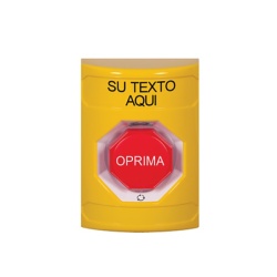 STI SS2-209-ZA-ES Boton de Texto Personalizado en Espanol Girar para restablecer