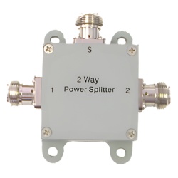 TELETRONICS SPLTR24002 Divisor de potencia para 2 antenas conectores N hembra 2200 - 2600 MHz.