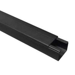 THORSMAN TMK-1720-CC-N Canaleta TMK 1720 Color Negro con Cinta Adehsiva 5 Ft. De Largo (1.5 m) Para uso en Exterior con Bajo Voltaje (5201-21362)