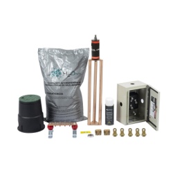 TOTAL GROUND KIT-MASTER-100K-V2 Kit de Tierra Fisica modelo TG100K con Electrodo Magnetoactivo 67 x 17 cm capacidad Max: 100 AMP