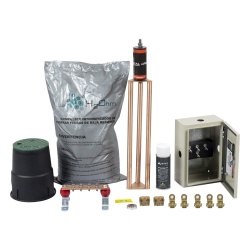 TOTAL GROUND KIT-MASTER-45K-V2 Kit de tierra Fisica Modelo TG45K con Electrodo Magnetoactivo 50 x 11.5 cm Capacidad Max: 45 AMP