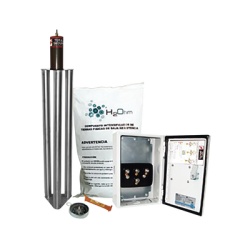 TOTAL GROUND TG-100K-AI Kit Antivandalico de Puesta a Tierra de 100 Amperes con Electrodo Filtro y Compuesto H2Ohm.