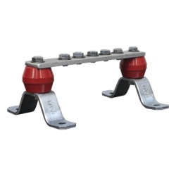 TOTAL GROUND TG-BPS-1520-AL Barra de Union de Aluminio de 5 Contactos 1-1/2" x 8" x 1/4" (38.1 x 203.2 x 6.35 mm)