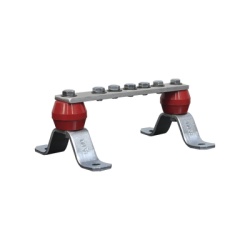 TOTAL GROUND TG-BPS-1520-AL Barra de Union de Aluminio de 5 Contactos 1-1/2" x 8" x 1/4" (38.1 x 203.2 x 6.35 mm)