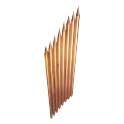 TOTAL GROUND TG-VAR-3034 Varilla de Acero con Recubrimiento de Cobre Diametro 3/4" de 3m de Largo