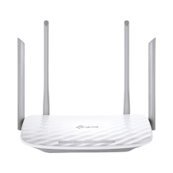TP-LINK ARCHERC5 Router Inalambrico doble banda AC 2.4 GHz y 5 GHz Hasta 1200 Mbps 4 antenas externas omnidireccional 4 Puertos LAN 10/1000 Mbps 1 Puerto WAN 10/1000 Mbps