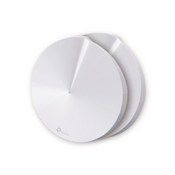 TP-LINK DECOM5-2PACK Kit 2 Routers Inalambricos MESH Interior para Hogar / Doble Banda Wi-Fi 5 AC1300 Mbps / 2 Puerto Gigabit WAN/LAN / 4 Antenas Internas / Administracion Mediante la App Deco (iOS An