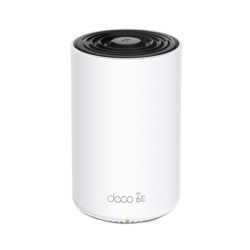 TP-LINK DECOXE75 Router Inalambrico MESH Interior para Hogar / Triple Banda Wi-Fi 6E AX5400 Mbps / 3 Puerto Gigabit WAN/LAN / 4 Antenas Internas / Administracion Mediante la App Deco (iOS Android) / P