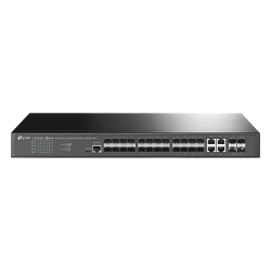 TP-LINK TL-SG3428XF Switch de Fibra Optica L2+ Omada / 24 puertos SFP 1GE / 4 Puertos Combinados SFP+/RJ45 Gigabit / 2 Puertos Consola RJ45|micro-SUB / Administracion Centralizada Omada o Stand-Alone