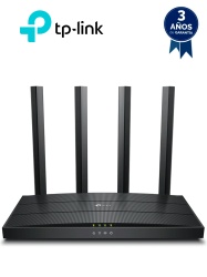 TP-LINK TPL3660005 TP-LINK Archer AX12 - Ruteador WiFi 6 AX 1500Mbps con 1 puerto WAN RJ45 Gigabit Ethernet 3 puertos LAN RJ45 Gigabit Ethernet tecnologias MU-MIMO y OFDMA ademas 4 antenas con Beam