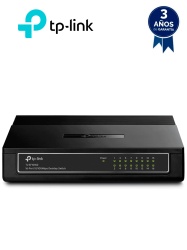 TP-LINK TPL3700020 TP-LINK TL-SF1016D - Switch de escritorio con 16 puertos RJ45 Fast Ethernet diseno en plastico y configuracion Plug and Play.