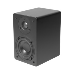 TRUAUDIO CT4 Altavoz de Estanteria | Woofer de 4 | Tweeter de 1 | Acabado negro mate | 40 watts | 8ohms