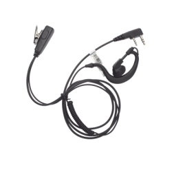 TX PRO TX-110N-K01 Microfono - audifono de gancho ajustable al oido con cable de resorte y conector de dos pines para KENWOOD Y TXPRO