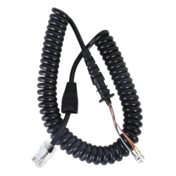 TX PRO TX-C1000 Cable de Micrófono para Radio Móvil / Conector RJ-45 de 8 Pines / Compatible TX1000 / Construcción Robusta Profesional