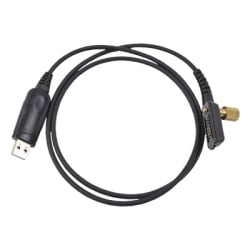 TX PRO TXCP1862I Cable Programador USB / Conector USB-A a Multipin Tipo Peineta / Compatibilidad Windows 98 a 11 / Material PU Negro Profesional / Más de 20 Modelos Icom Serie IC-F