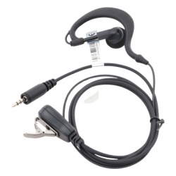 TX PRO TXEHK04 Micrófono-Audífono Profesional / Gancho Ergonómico en G / PTT de Solapa / Cable Kevlar / Conector 2 Pines / Uso Prolongado - Img 3