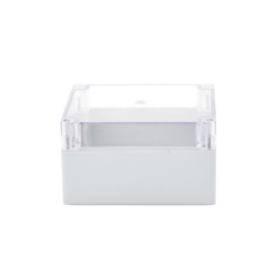 TX PRO TXG-01-5 Gabinete Plastico para Exterior (IP65) de 160 x 160 x 90 mm Cierre por Tornillos Tapa Transparente.